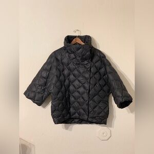 Ralph Lauren Black Quilted Feather Down Shorter Sleeve Puffer Jacket Men’s Large